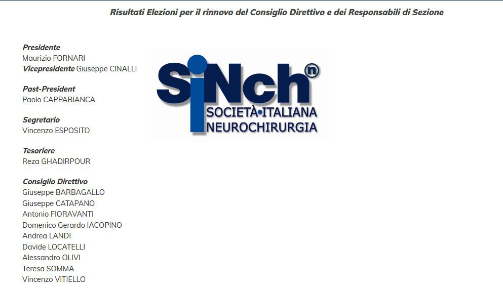 71° Congresso Nazionale SINCH – Eletto Vicepresidente il dr. Giuseppe Cinalli